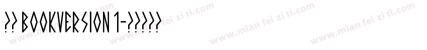观致 BookVersion 1字体转换